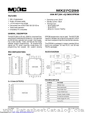 MX27C256TI-45 datasheet pdf Macronix International