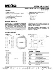 MX27L1000PC-25 datasheet pdf Macronix International