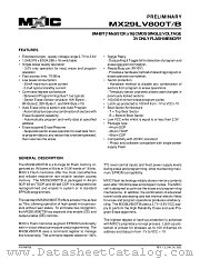 MX29LV800BTI-70R datasheet pdf Macronix International