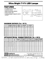 MT7215B-UR datasheet pdf Marktech Optoelectronics