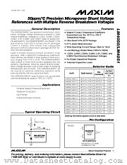 LM4050 datasheet pdf MAXIM - Dallas Semiconductor
