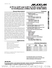 MAX1139 datasheet pdf MAXIM - Dallas Semiconductor