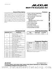 MAX1776EVKIT datasheet pdf MAXIM - Dallas Semiconductor