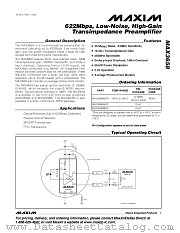 MAX3658 datasheet pdf MAXIM - Dallas Semiconductor