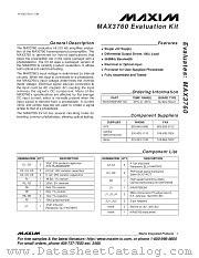 MAX3760EVKIT datasheet pdf MAXIM - Dallas Semiconductor