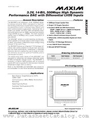 MAX5887 datasheet pdf MAXIM - Dallas Semiconductor