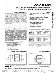 MAX604 datasheet pdf MAXIM - Dallas Semiconductor
