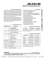 MAX710EVKIT datasheet pdf MAXIM - Dallas Semiconductor