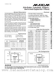 MAX7415 datasheet pdf MAXIM - Dallas Semiconductor