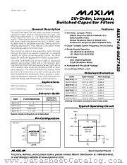 MAX7418 datasheet pdf MAXIM - Dallas Semiconductor