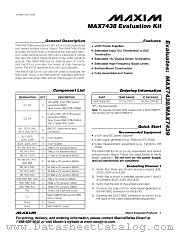 MAX7438EVKIT datasheet pdf MAXIM - Dallas Semiconductor