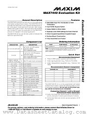 MAX7440EVKIT datasheet pdf MAXIM - Dallas Semiconductor