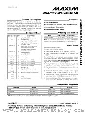 MAX7443EVKIT datasheet pdf MAXIM - Dallas Semiconductor