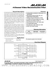 MAX7445 datasheet pdf MAXIM - Dallas Semiconductor