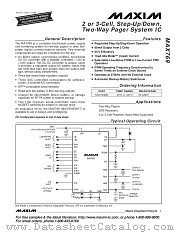 MAX769 datasheet pdf MAXIM - Dallas Semiconductor