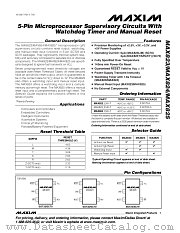 MAX824 datasheet pdf MAXIM - Dallas Semiconductor