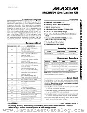 MAX8504EVKIT datasheet pdf MAXIM - Dallas Semiconductor
