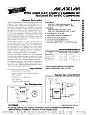MAX8515A datasheet pdf MAXIM - Dallas Semiconductor