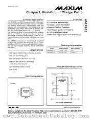 MAX865 datasheet pdf MAXIM - Dallas Semiconductor
