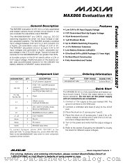 MAX866EVKIT datasheet pdf MAXIM - Dallas Semiconductor