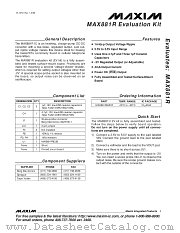 MAX881REVKIT datasheet pdf MAXIM - Dallas Semiconductor