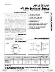 MAX8881 datasheet pdf MAXIM - Dallas Semiconductor