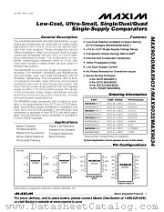 MAX9030 datasheet pdf MAXIM - Dallas Semiconductor