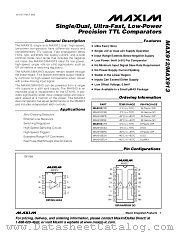 MAX912 datasheet pdf MAXIM - Dallas Semiconductor