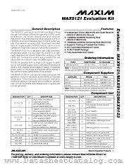 MAX9121EVKIT datasheet pdf MAXIM - Dallas Semiconductor