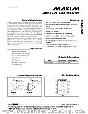 MAX9159 datasheet pdf MAXIM - Dallas Semiconductor