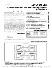 MAX9174 datasheet pdf MAXIM - Dallas Semiconductor