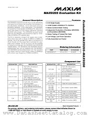 MAX9205EVKIT datasheet pdf MAXIM - Dallas Semiconductor
