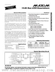 MAX9208 datasheet pdf MAXIM - Dallas Semiconductor
