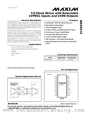 MAX9310 datasheet pdf MAXIM - Dallas Semiconductor