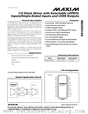 MAX9310A datasheet pdf MAXIM - Dallas Semiconductor