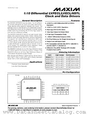 MAX9311 datasheet pdf MAXIM - Dallas Semiconductor