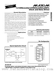 MAX9316 datasheet pdf MAXIM - Dallas Semiconductor