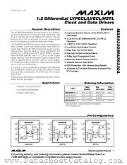 MAX9320 datasheet pdf MAXIM - Dallas Semiconductor