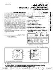 MAX9321 datasheet pdf MAXIM - Dallas Semiconductor