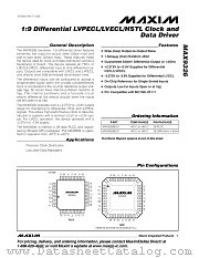 MAX9326 datasheet pdf MAXIM - Dallas Semiconductor