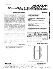 MAX9387 datasheet pdf MAXIM - Dallas Semiconductor