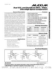 MAX9600 datasheet pdf MAXIM - Dallas Semiconductor