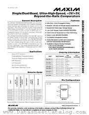MAX964 datasheet pdf MAXIM - Dallas Semiconductor