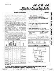 MAX974 datasheet pdf MAXIM - Dallas Semiconductor