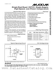 MAX998 datasheet pdf MAXIM - Dallas Semiconductor