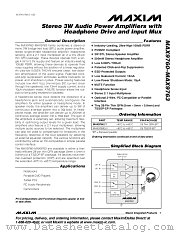 MAX9761 datasheet pdf MAXIM - Dallas Semiconductor