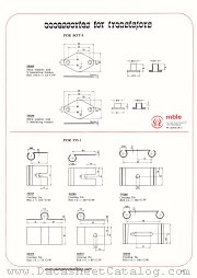 TO-3 ACCESSORIES datasheet pdf mble
