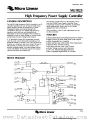 ML1825 datasheet pdf Micro Linear