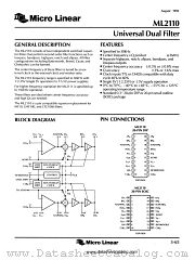 ML2110 datasheet pdf Micro Linear