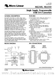 ML2351 datasheet pdf Micro Linear